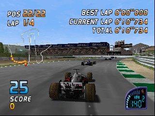 F1 Racing Championship (Europe) (En,Fr,De,Es,It) In game screenshot